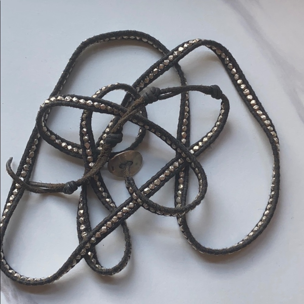 Chan luu black and silver wrap bracelet